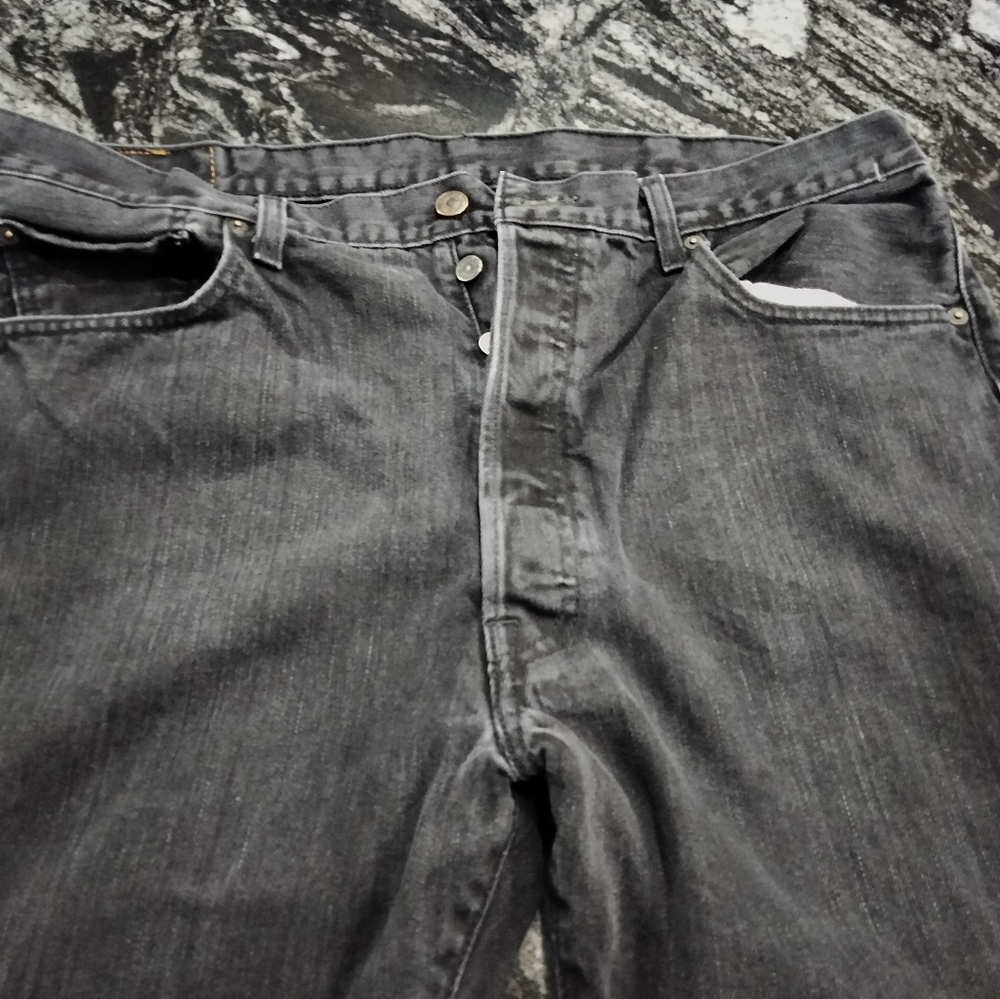 Mens Levis 501 black jeans 38 by 30